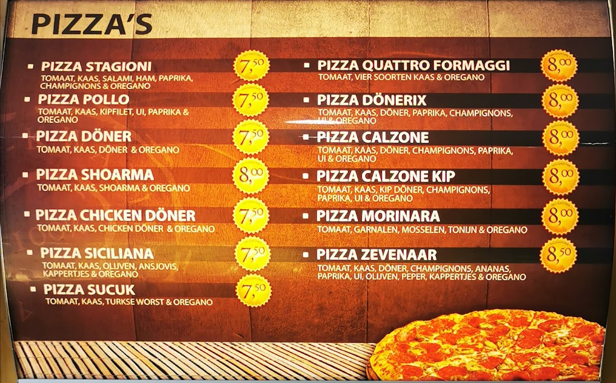 Menu Dönerix Zevenaar-2