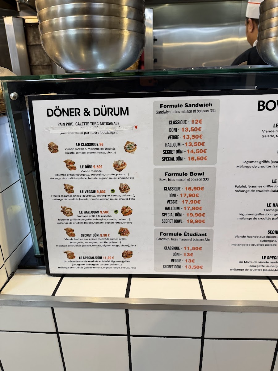 Menu Döni Berliner Paris 18-1