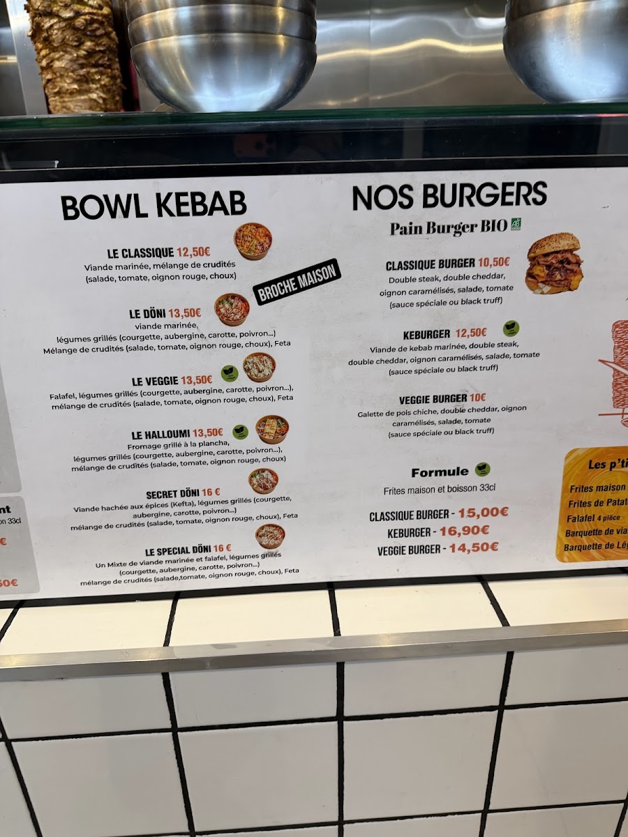 Menu Döni Berliner Paris 18-3