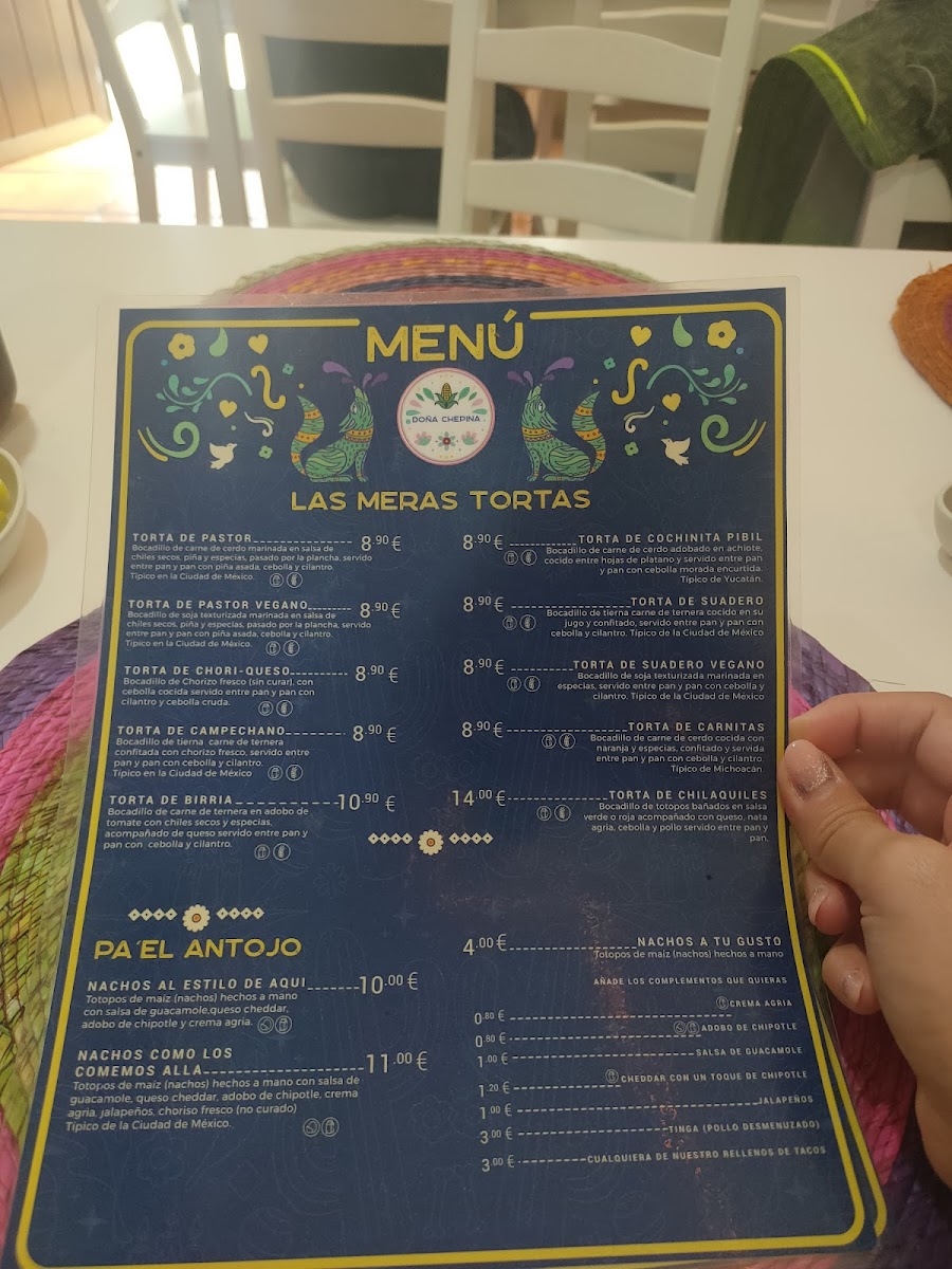Menu Doña Chepina-2