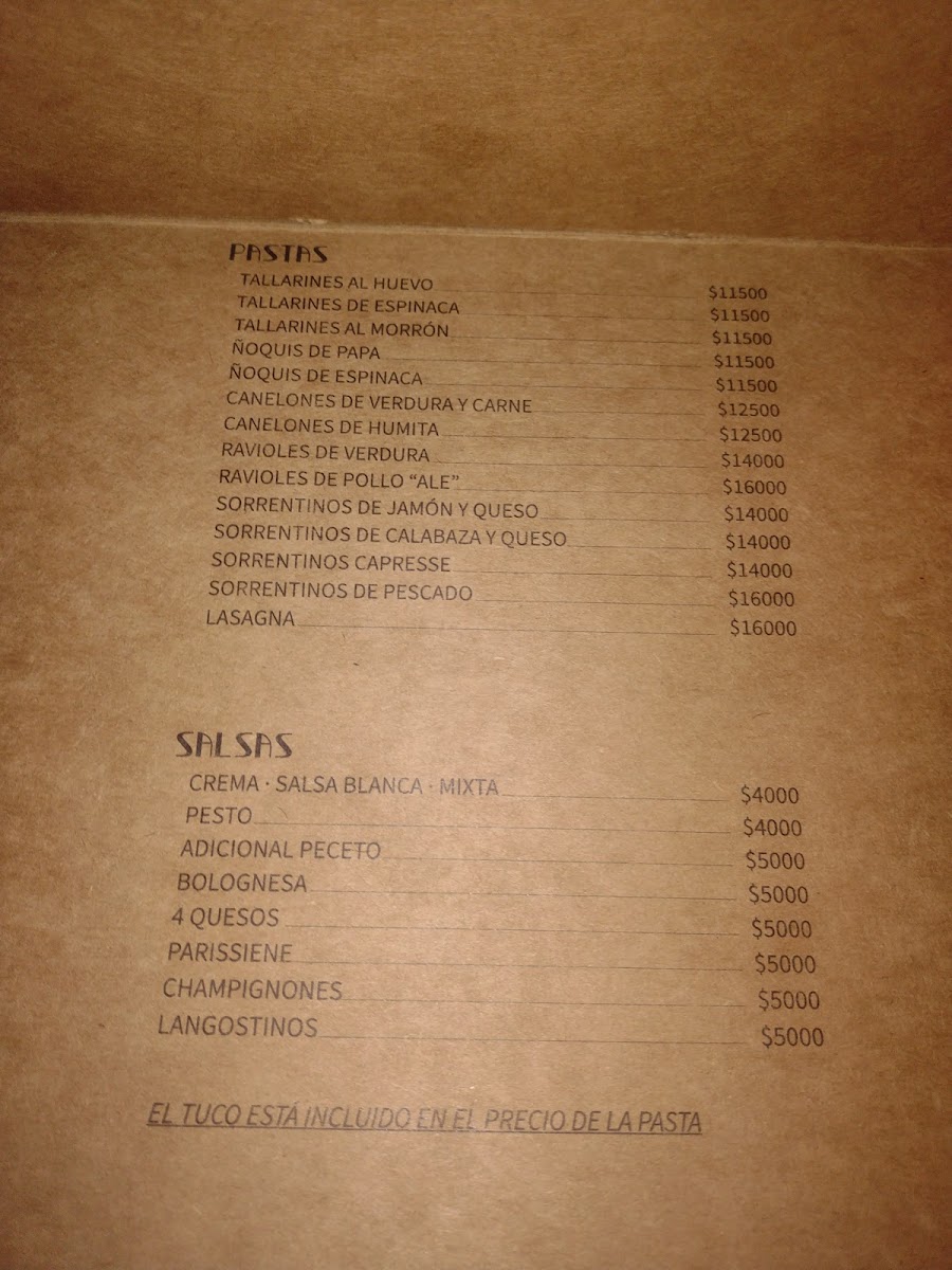 Menu Doña Pasta-1