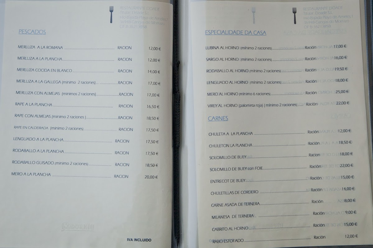 Menu Doade-4