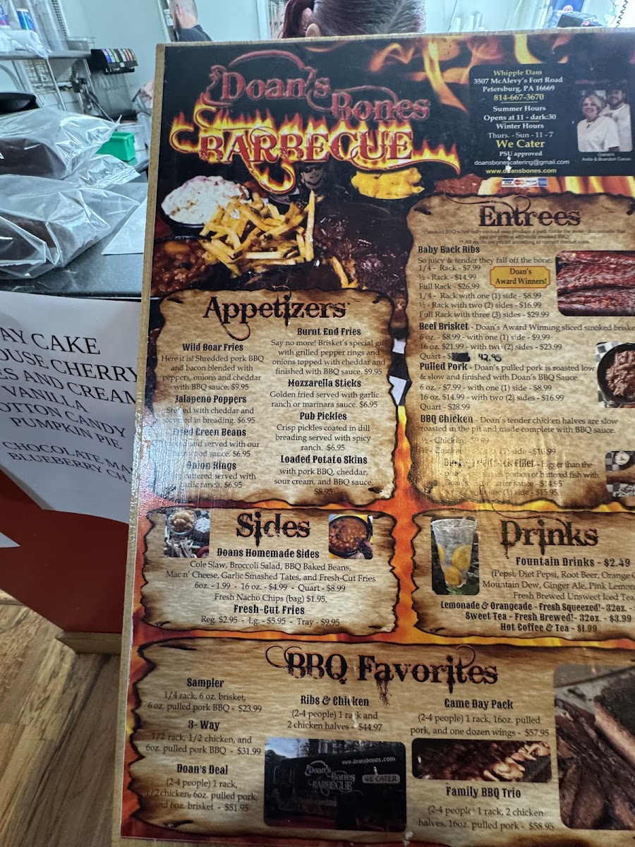 Menu Doan's Bones Barbecue & Catering-1