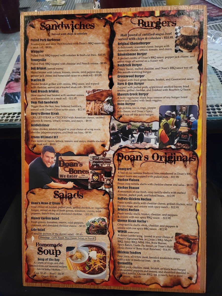 Menu Doan's Bones Barbecue & Catering-4