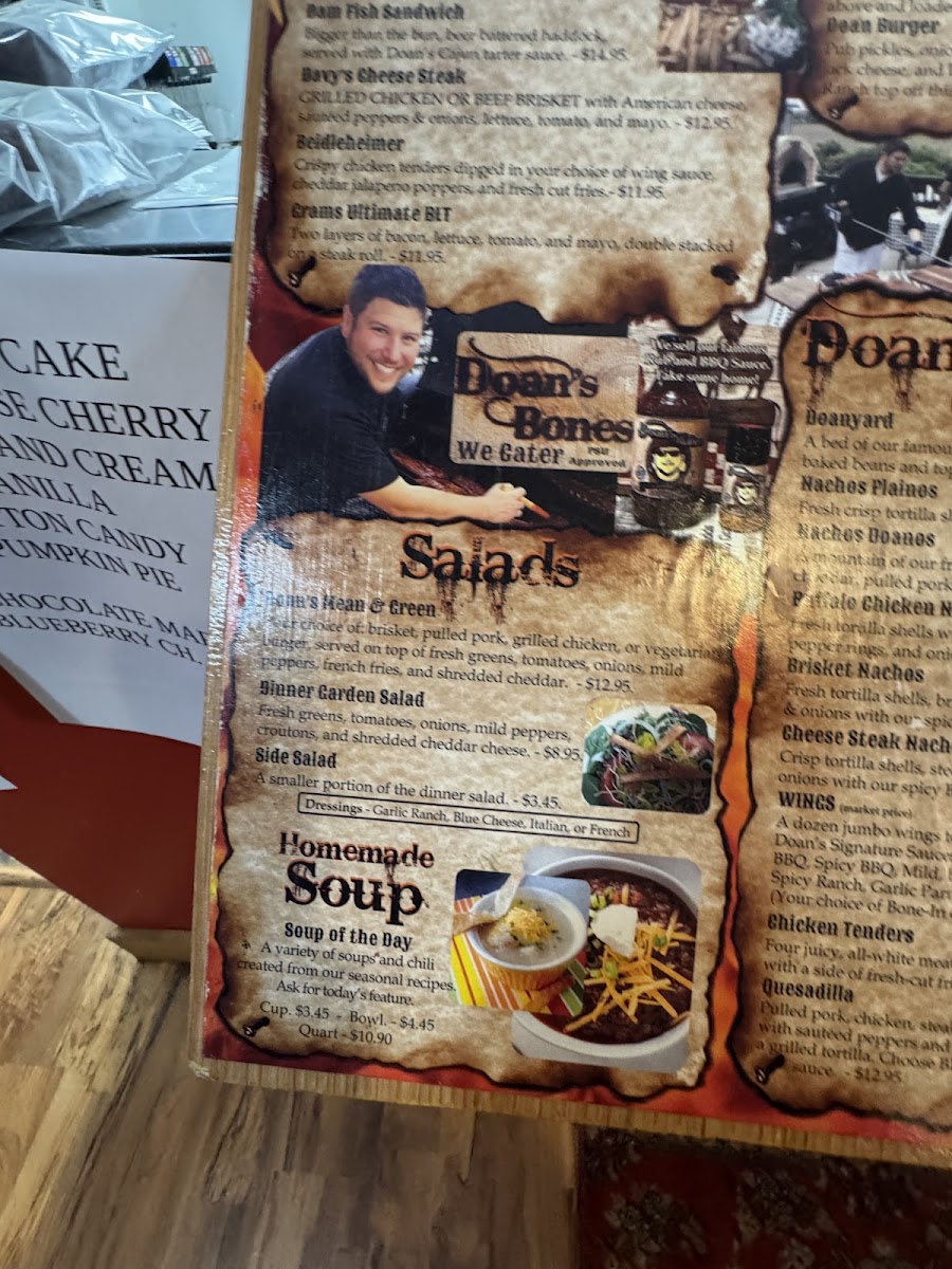 Menu Doan's Bones Barbecue & Catering-9