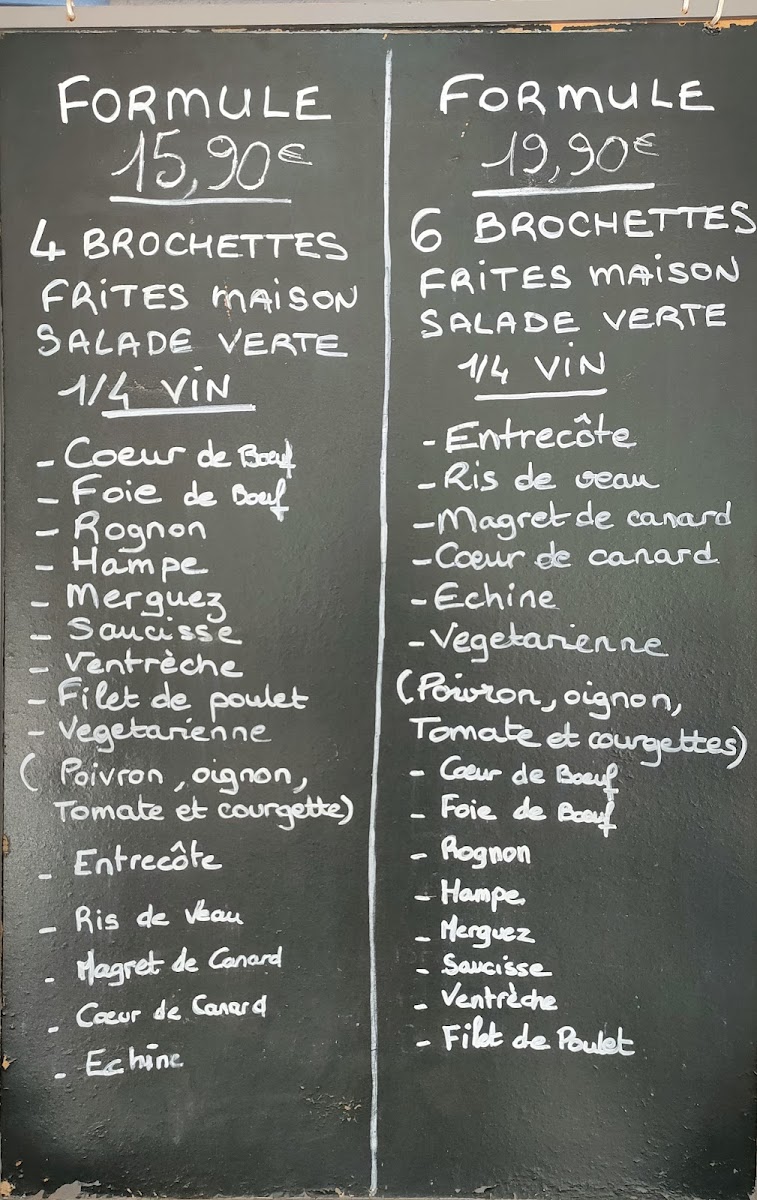Menu Doble V-4