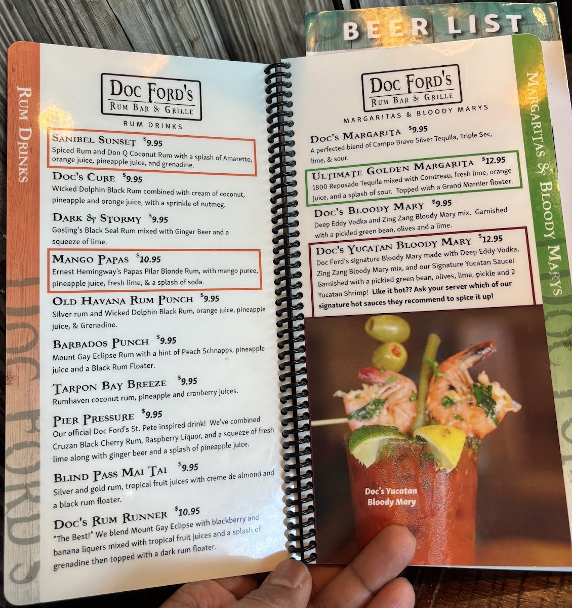 Menu Doc Ford's Rum Bar & Grille-5