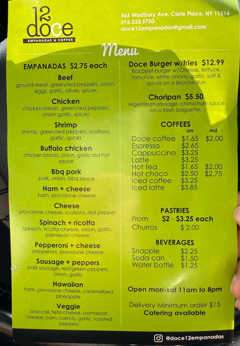 Menu Doce Empanadas And Coffee-3