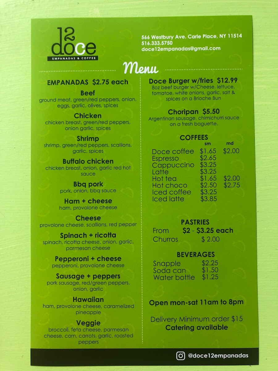 Menu Doce Empanadas And Coffee-6
