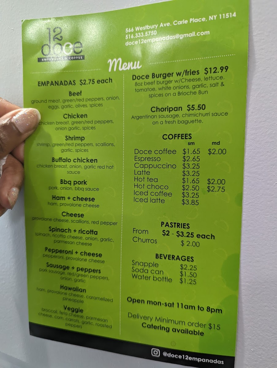 Menu Doce Empanadas And Coffee-9