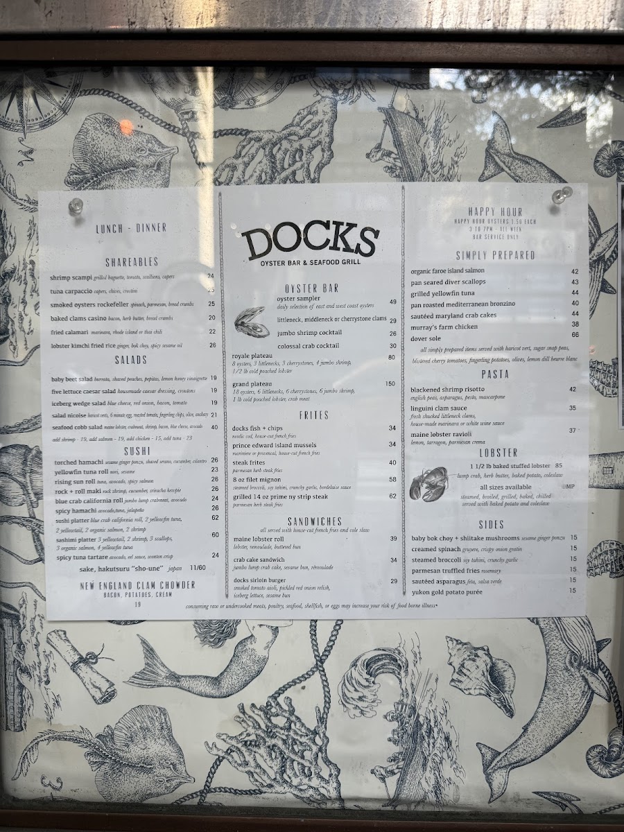 Menu Docks Oyster Bar - Midtown East, Nyc-1