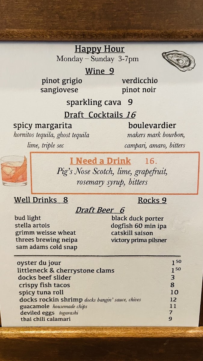 Menu Docks Oyster Bar - Midtown East, Nyc-5