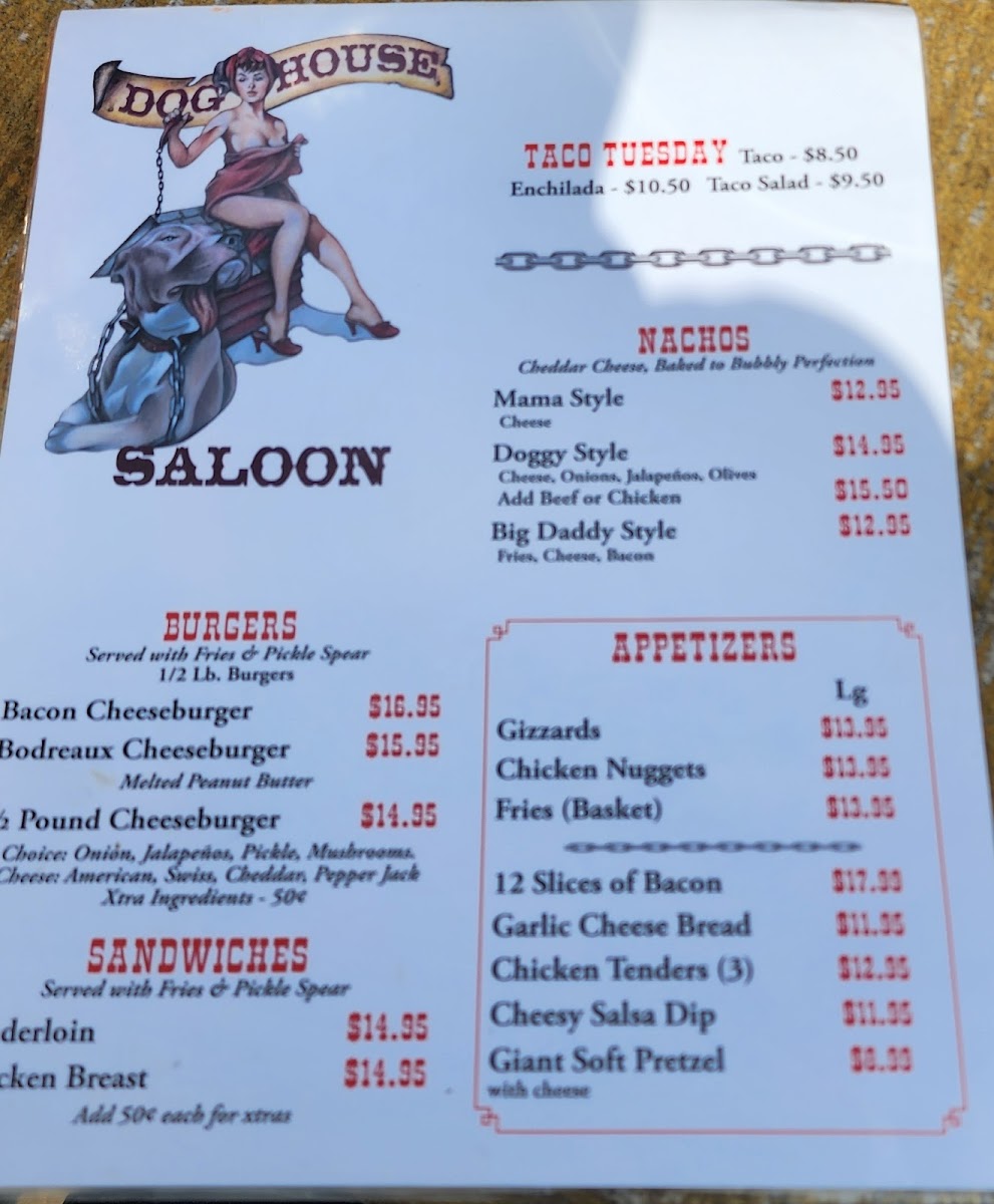 Menu Dog House Saloon-2