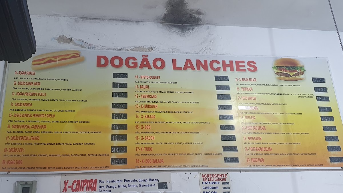 Menu Dogão Lanches Estação-1
