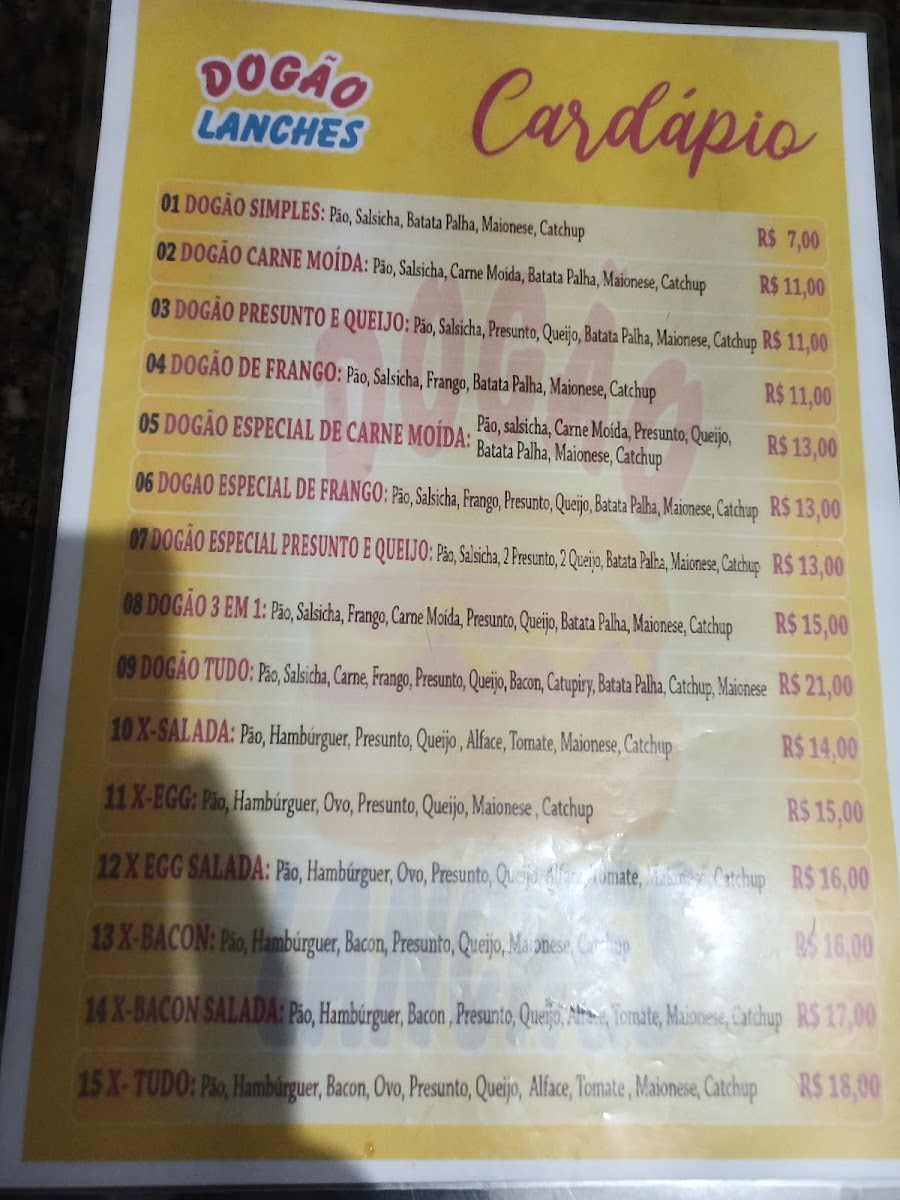Menu Dogão Lanches Estação-3