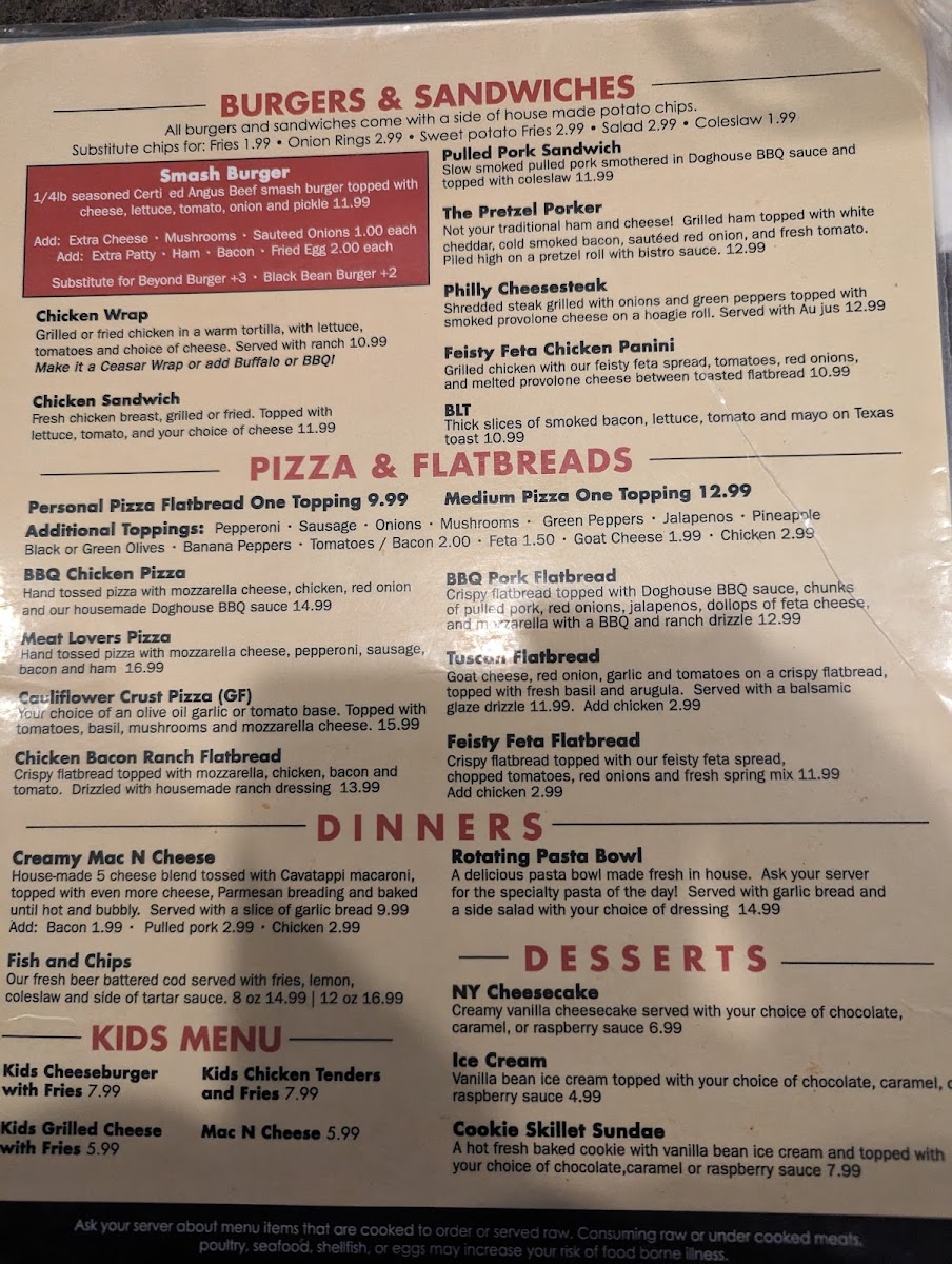 Menu Doghouse Tavern-1