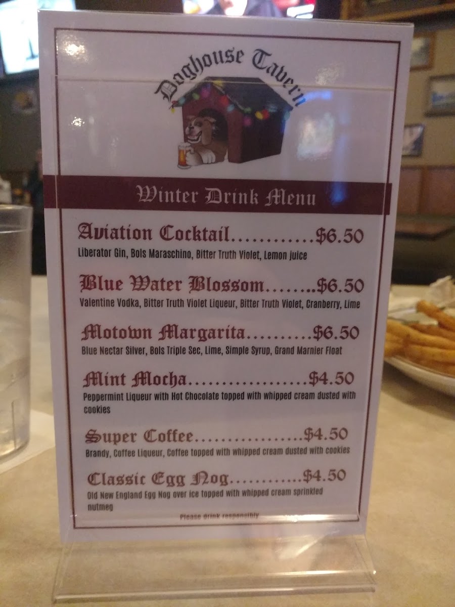 Menu Doghouse Tavern-8