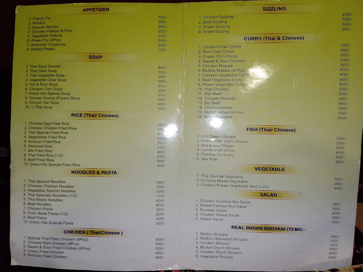 Menu Dolce Vita Restaurant-2
