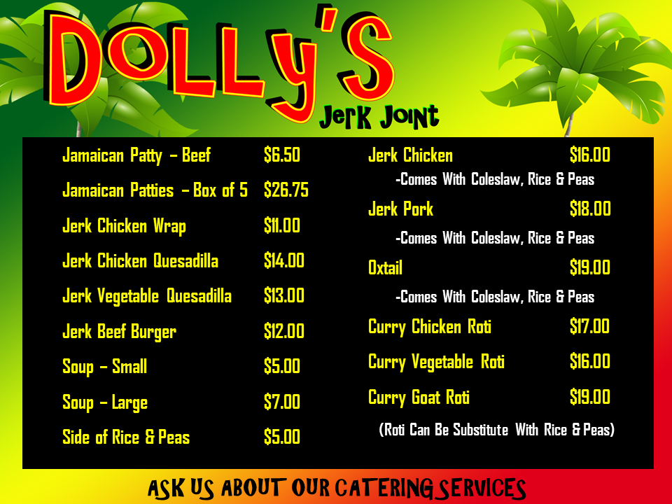 Menu Dolly's Jerk Joint-3