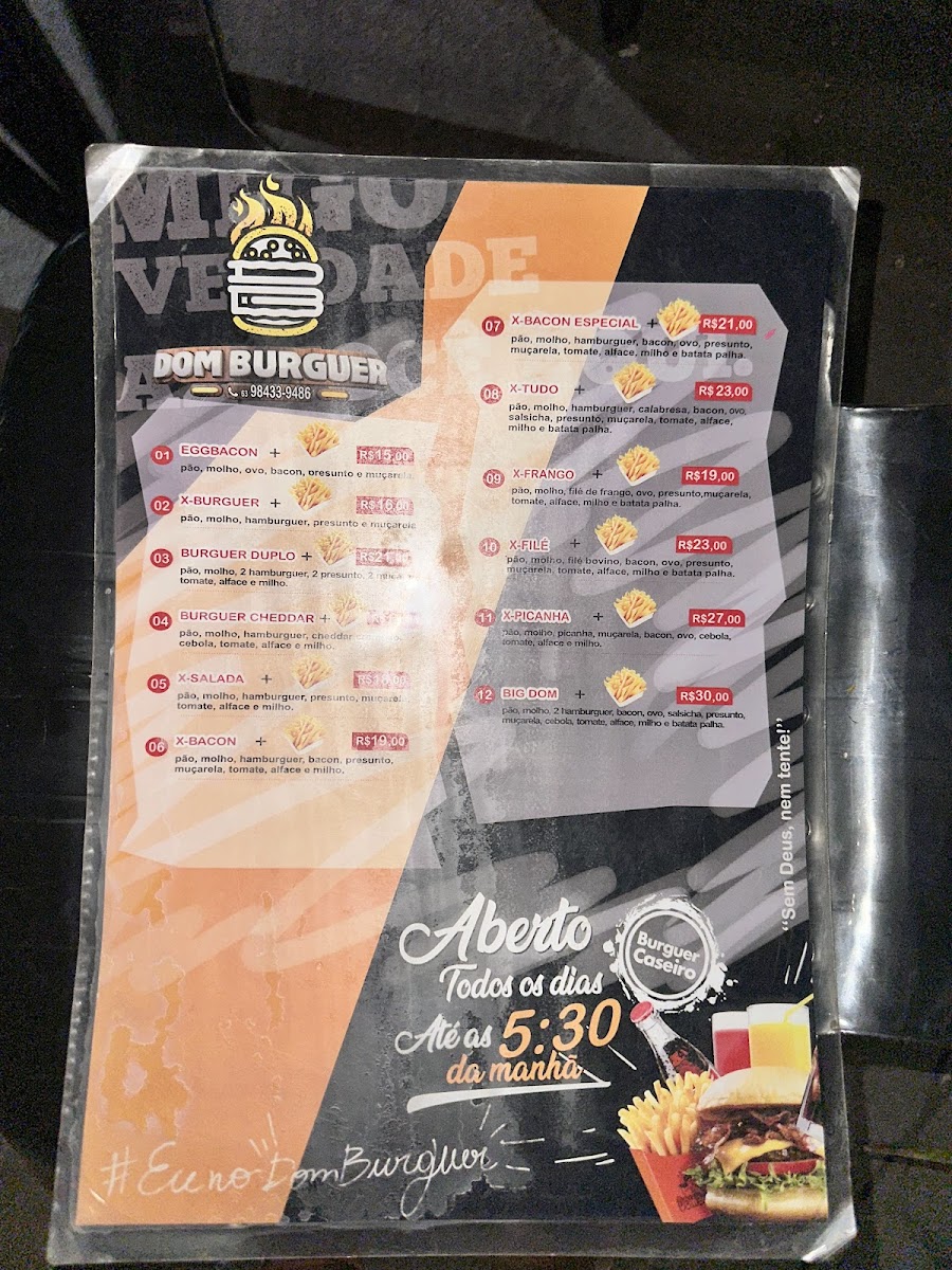 Menu Dom Burguer Lanches-1