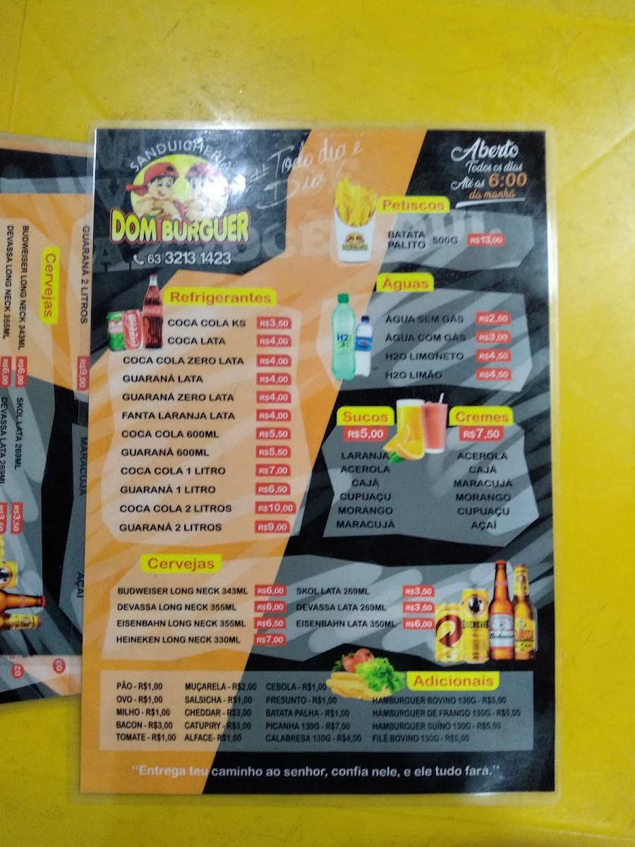 Menu Dom Burguer Lanches-4