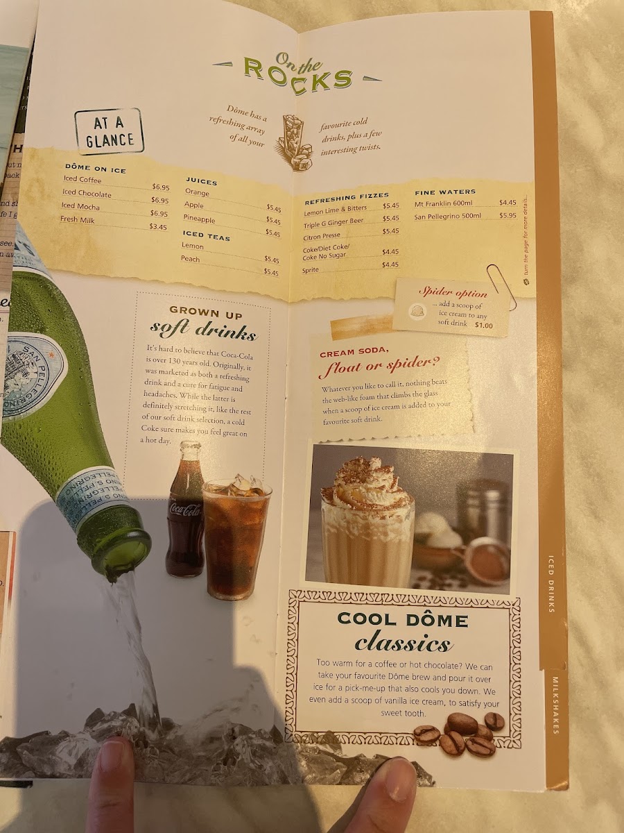 Menu Dôme Café - Coogee-7
