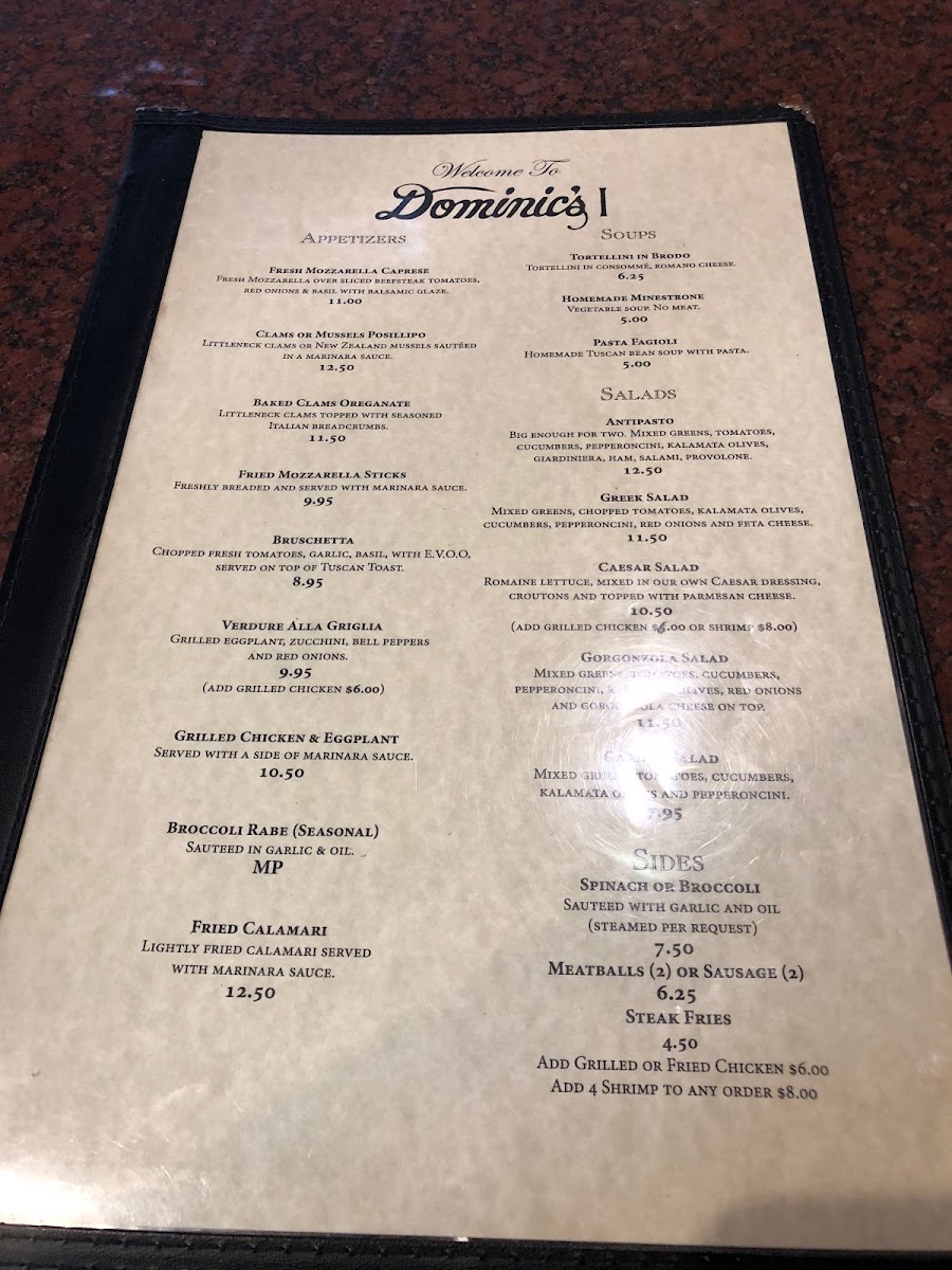 Menu Dominic's I Pizza And Pasta-3