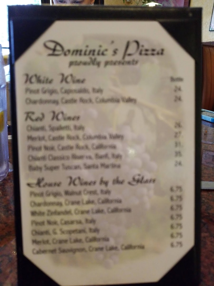 Menu Dominic's I Pizza And Pasta-4