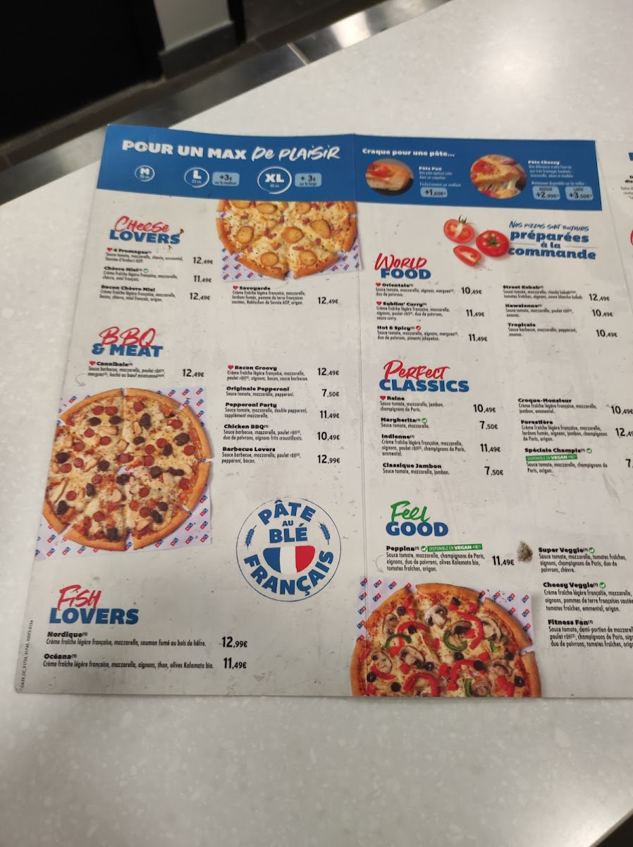 Menu Domino's Boulogne-Billancourt-1