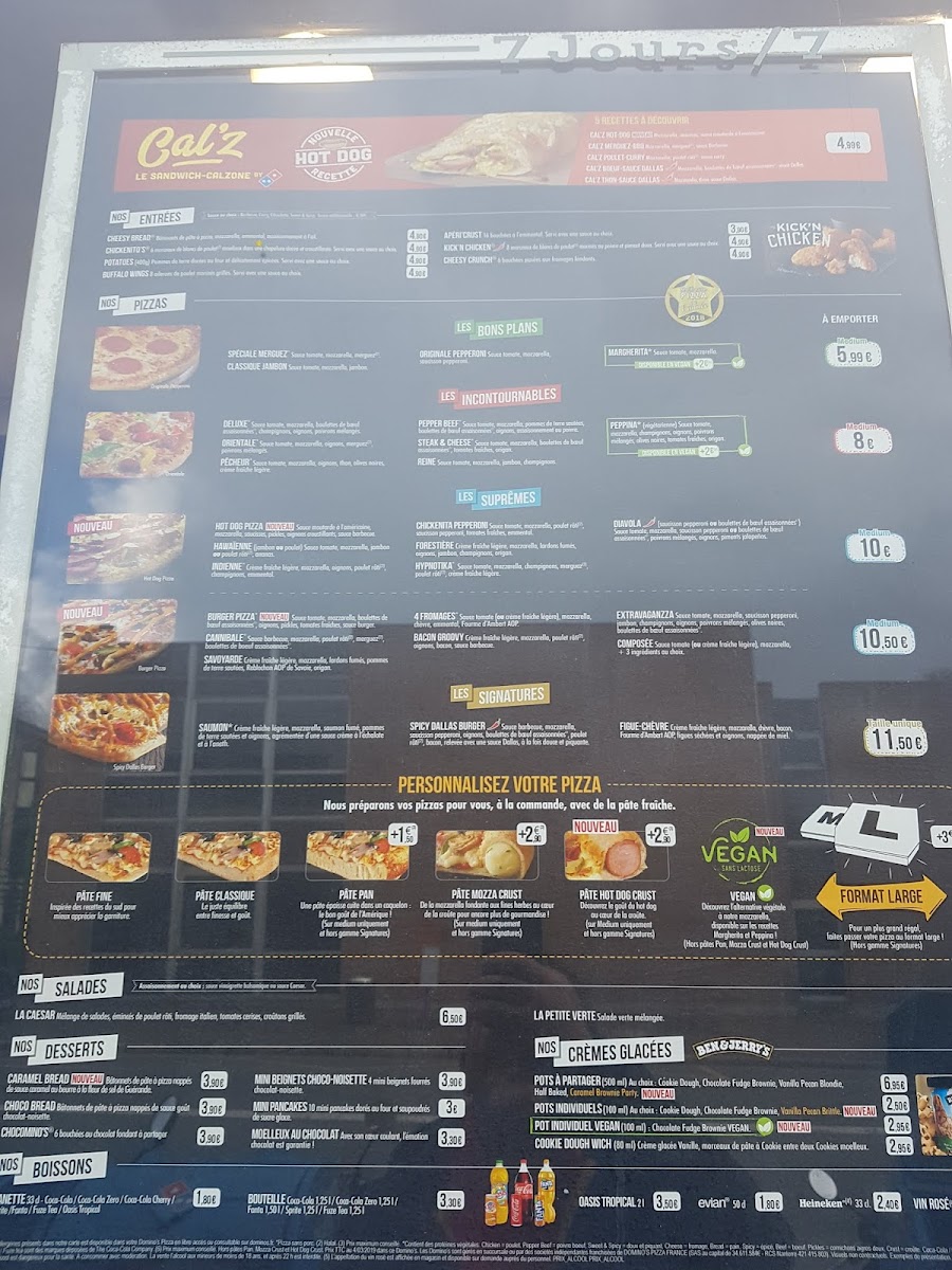 Menu Domino's Lens-2
