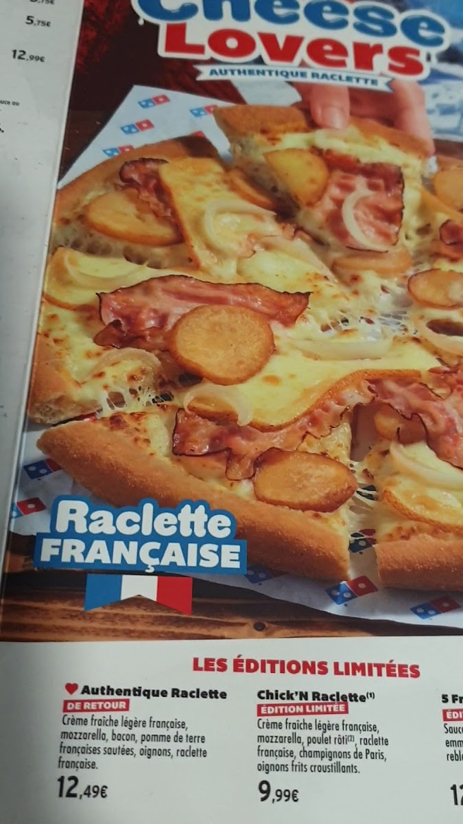 Menu Domino's Lorient Université-1