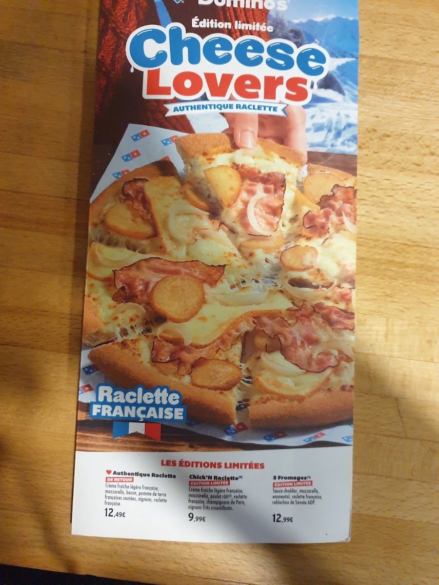 Menu Domino's Lorient Université-4