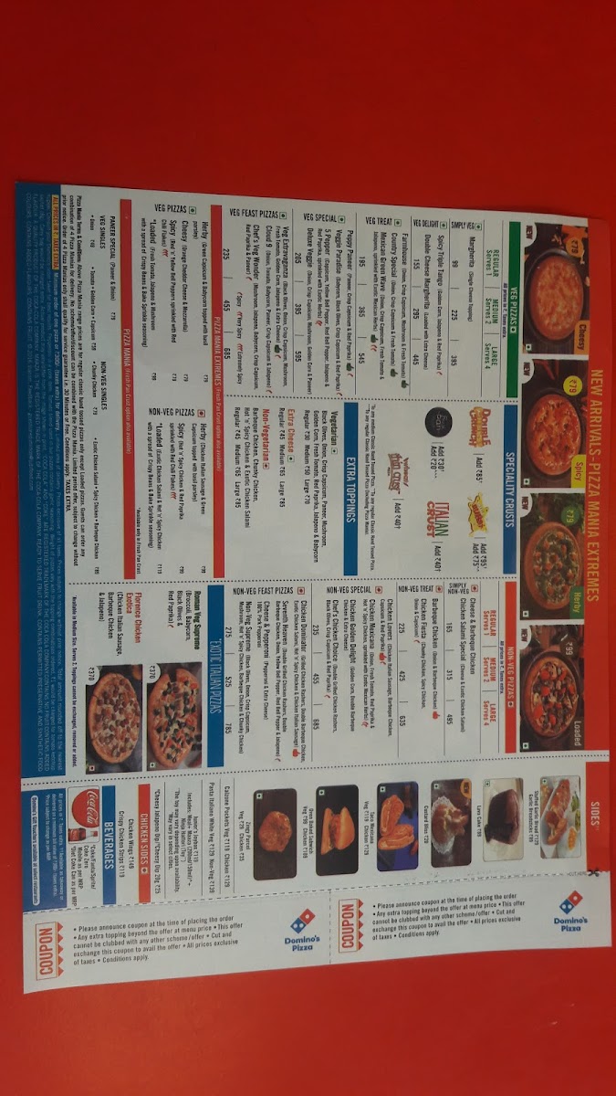Menu Domino's Pizza | Dlfphase -1 ,gurugram-2
