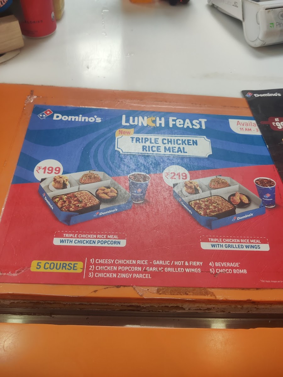Menu Domino's Pizza | Jail Road, New Delhi-6
