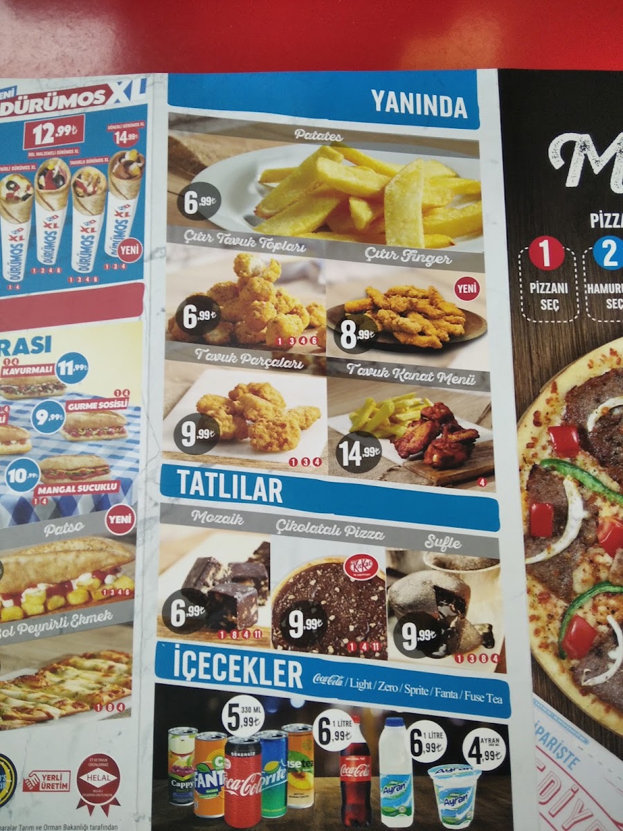 Menu Domino's Pizza Çanakkale-3