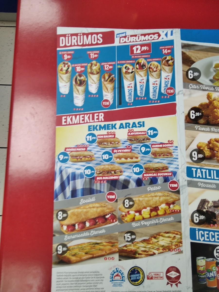 Menu Domino's Pizza Çanakkale-4