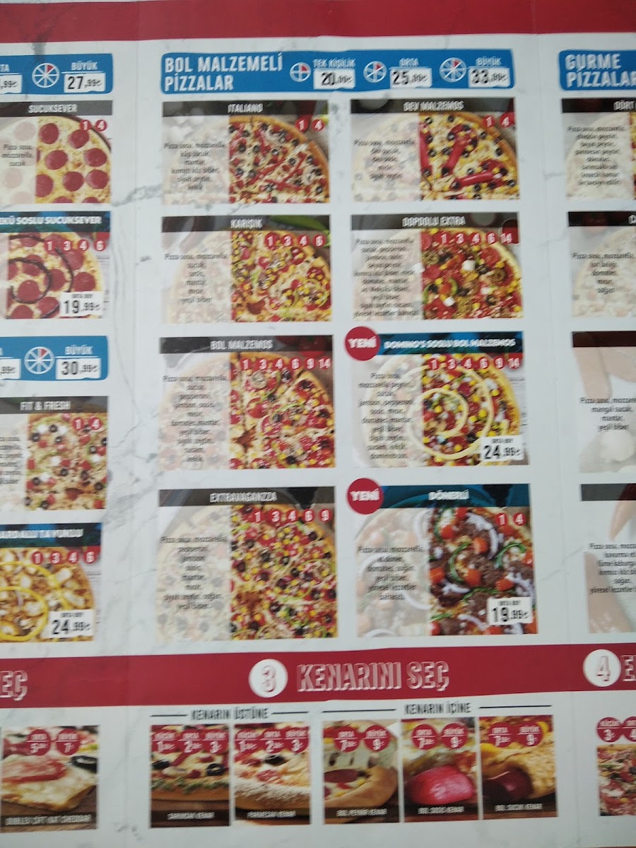 Menu Domino's Pizza Çanakkale-5