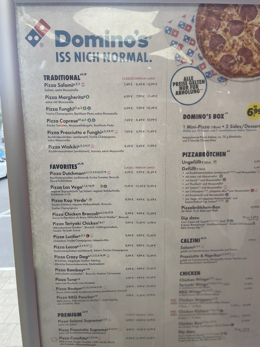 Menu Domino's Pizza Bonn Bad Godesberg-1