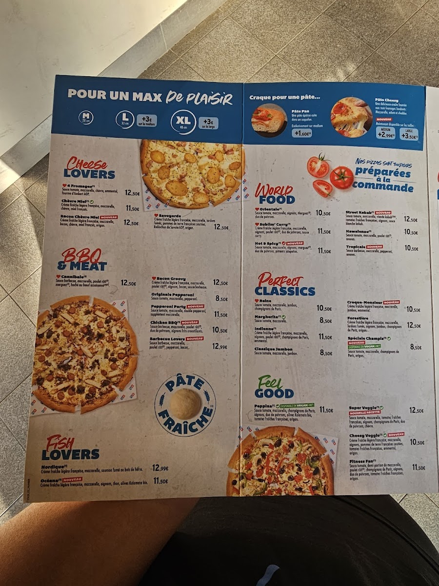 Menu Domino's Pizza Choisy-Le-Roi-1