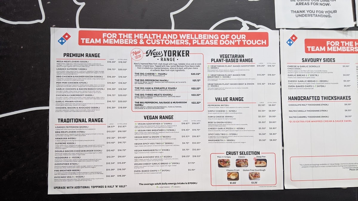 Menu Domino's Pizza Doubleview-1