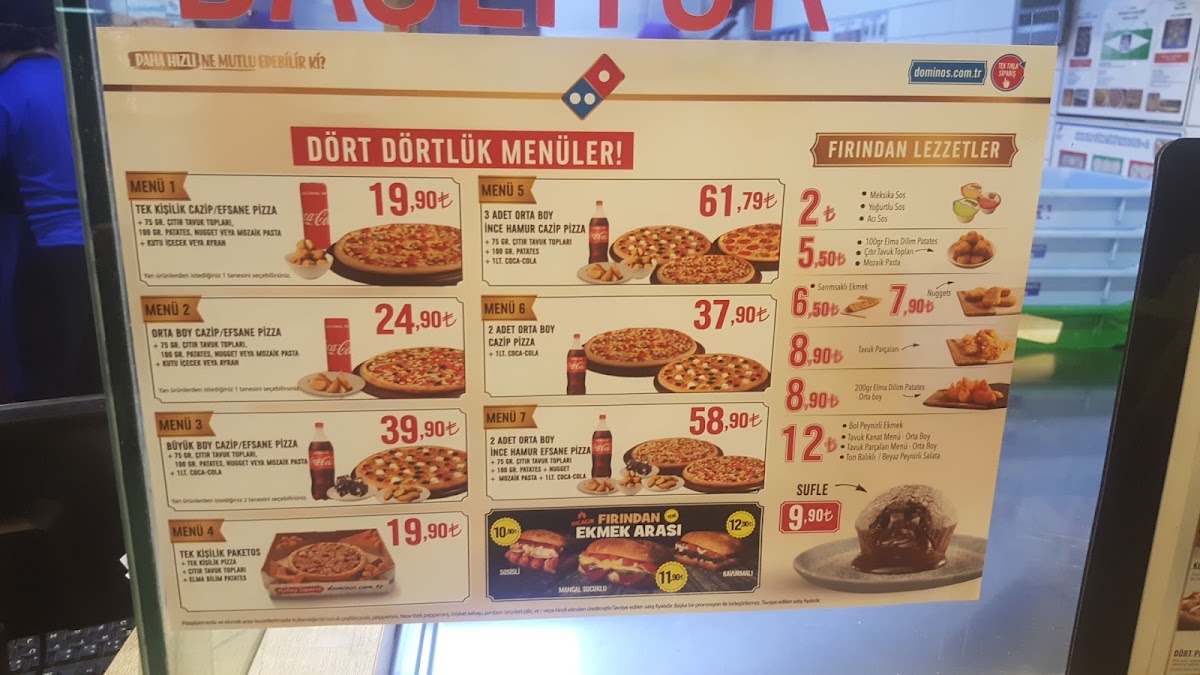 Menu Domino's Pizza Kılıçarslan-4