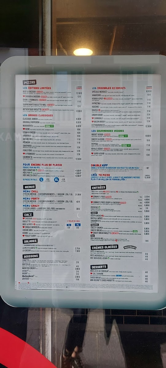 Menu Domino's Pizza Nanterre-1