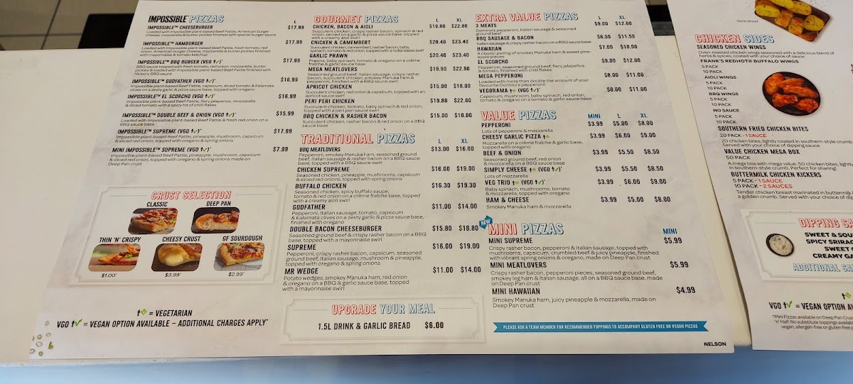Menu Domino's Pizza Nelson-1