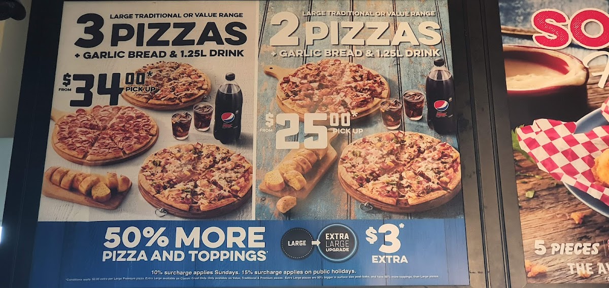 Menu Domino's Pizza North Strathfield-1