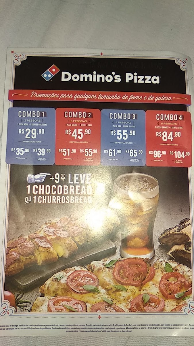 Menu Domino's Pizza - Nova Friburgo-1