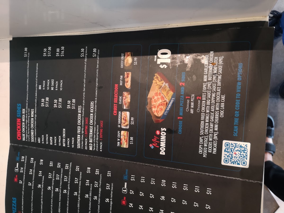 Menu Domino's Pizza Porirua-1