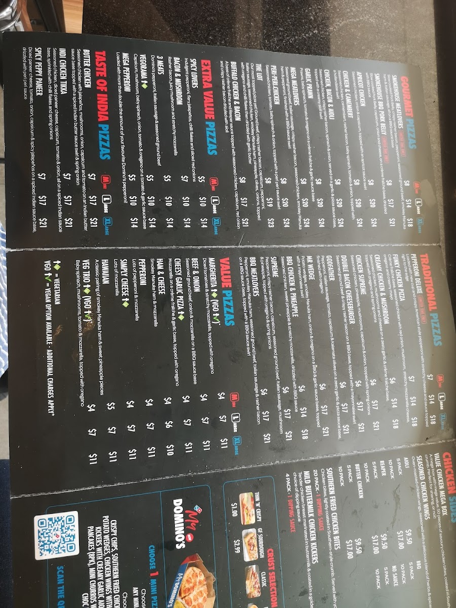 Menu Domino's Pizza Porirua-2