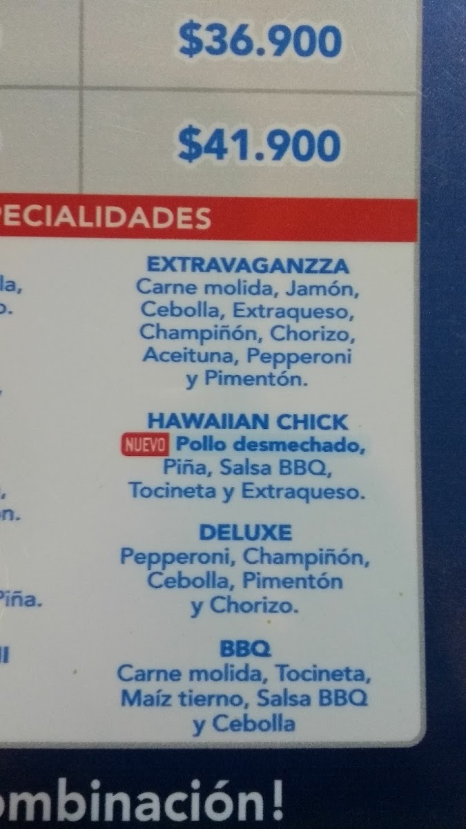 Menu Domino's Pizza San Diego-2