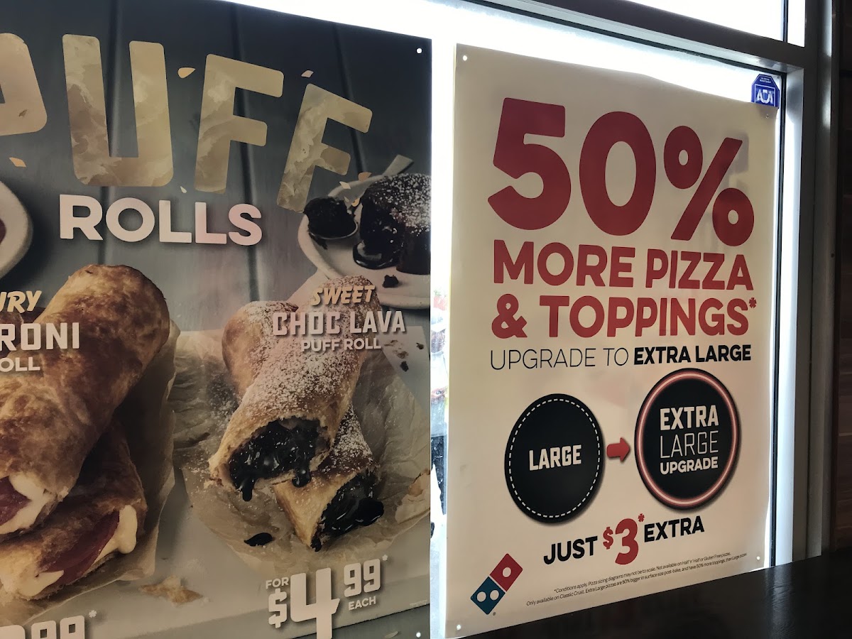Menu Domino's Pizza Sandringham-1