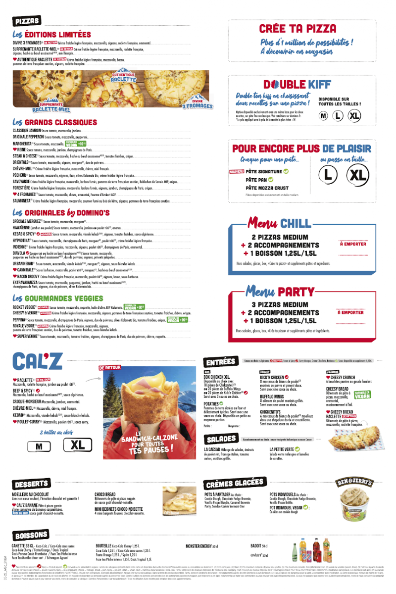 Menu Domino's Pizza Sélestat-1